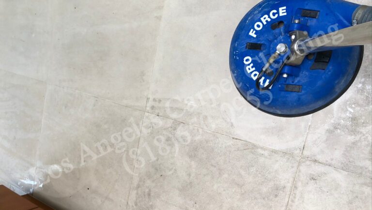 Close Up of Tile Cleaning in Bathroom